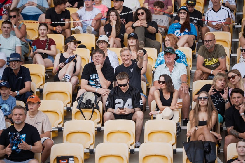 Mecz Panthers Wrocław - Munich Ravens na Stadionie Olimpijskim. Zdjęcia z meczu oraz kibiców, 16 sierpnia 2025 r.
