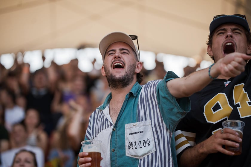 Mecz Panthers Wrocław - Munich Ravens na Stadionie Olimpijskim. Zdjęcia z meczu oraz kibiców, 16 sierpnia 2025 r.