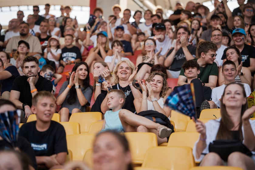 Mecz Panthers Wrocław - Munich Ravens na Stadionie Olimpijskim. Zdjęcia z meczu oraz kibiców, 16 sierpnia 2025 r.