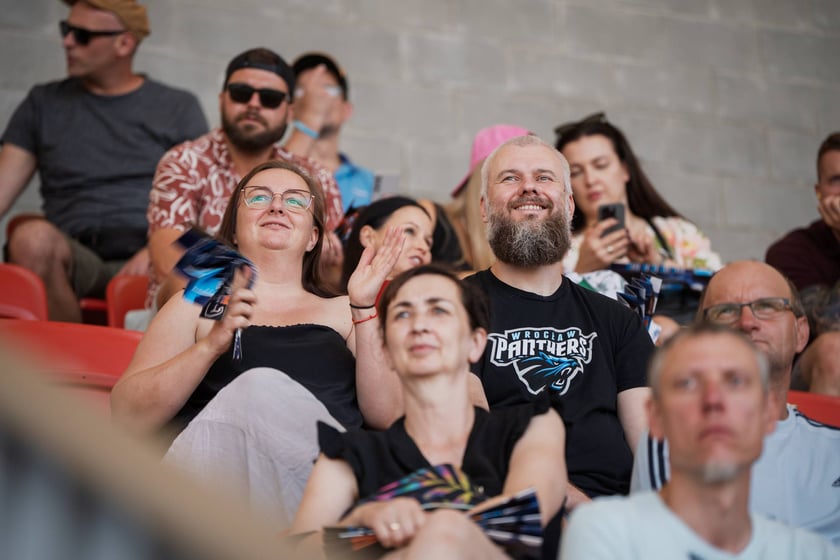 Mecz Panthers Wrocław - Munich Ravens na Stadionie Olimpijskim. Zdjęcia z meczu oraz kibiców, 16 sierpnia 2025 r.
