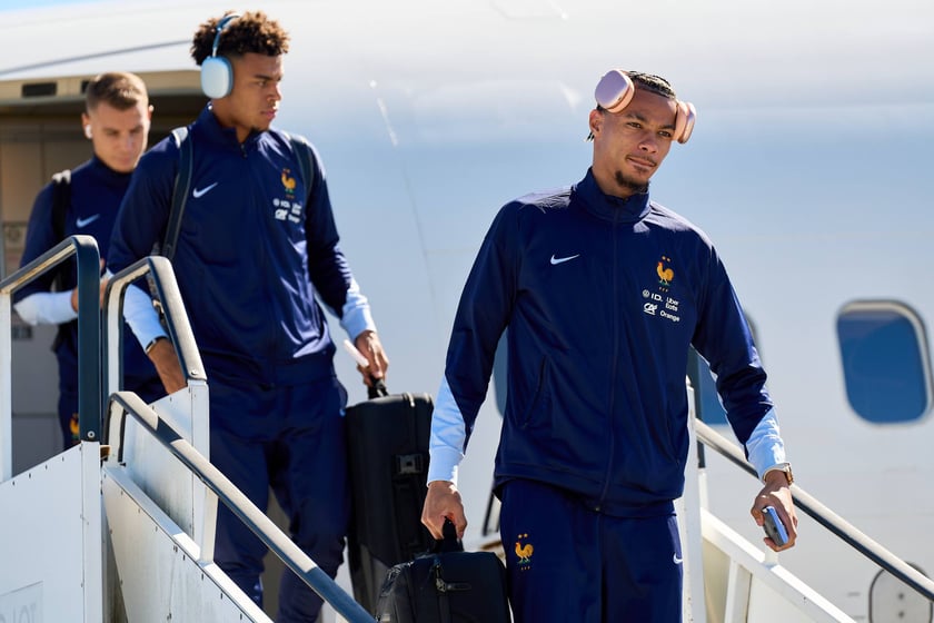 Drużyna narodowa Francji wylądowała we Wrocławiu (4 września 2025)