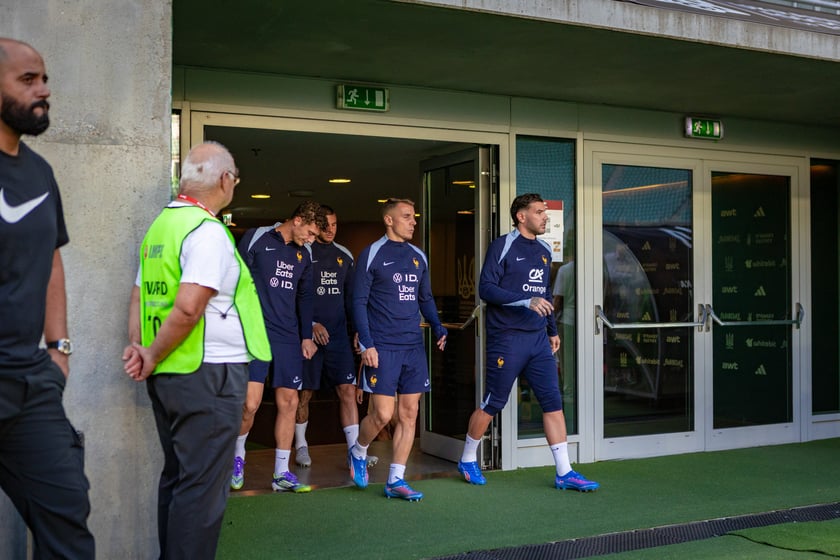 4 września 2025 r. konferencje prasowe i treningi piłkarzy Francji na Tarczyński Arenie we Wrocławiu