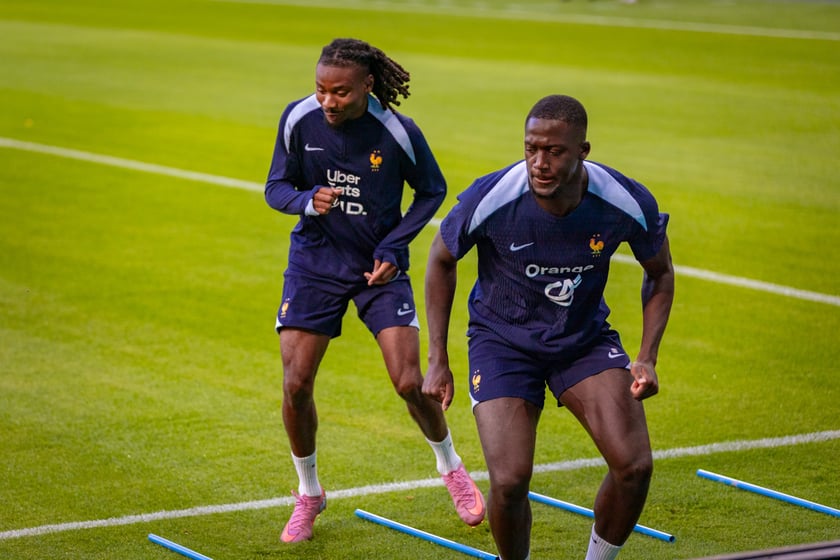 4 września 2025 r. konferencje prasowe i treningi piłkarzy Francji na Tarczyński Arenie we Wrocławiu