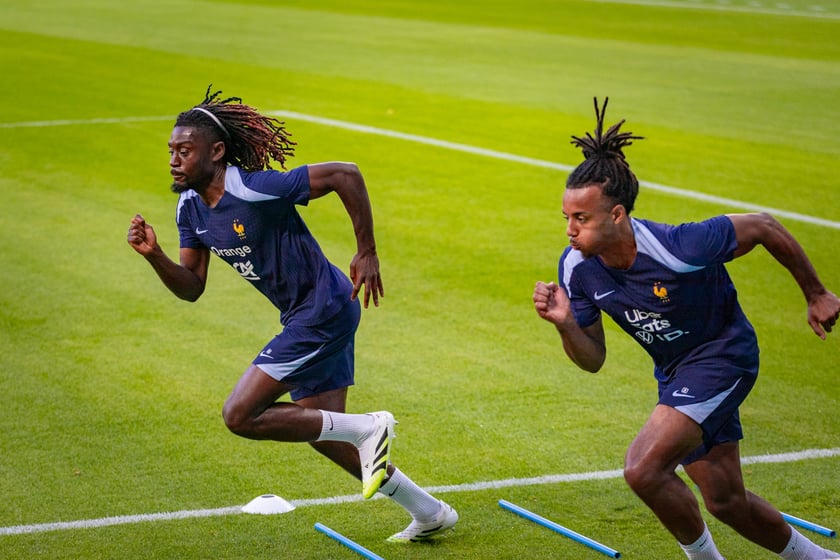 4 września 2025 r. konferencje prasowe i treningi piłkarzy Francji na Tarczyński Arenie we Wrocławiu