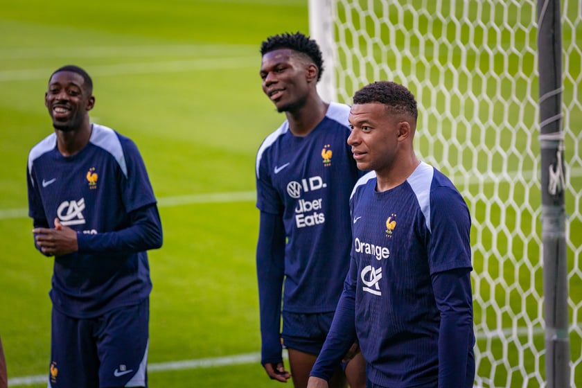 4 września 2025 r. konferencje prasowe i treningi piłkarzy Francji na Tarczyński Arenie we Wrocławiu