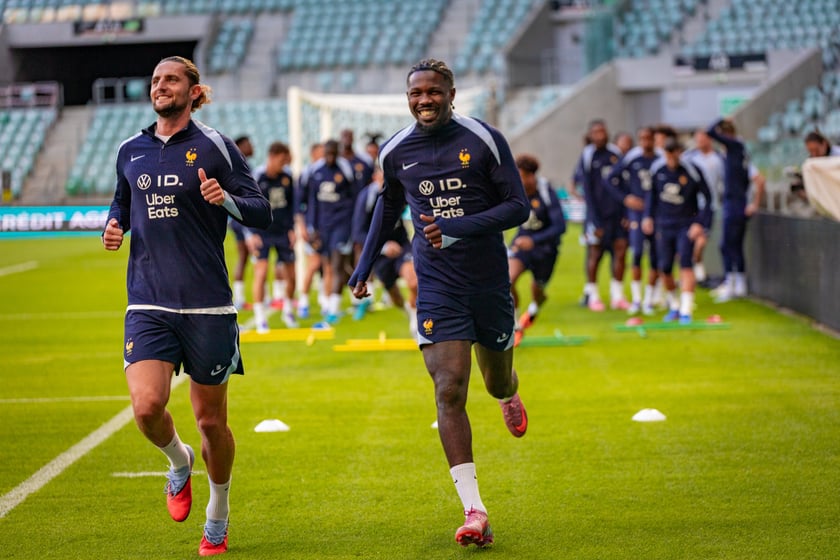 4 września 2025 r. konferencje prasowe i treningi piłkarzy Francji na Tarczyński Arenie we Wrocławiu