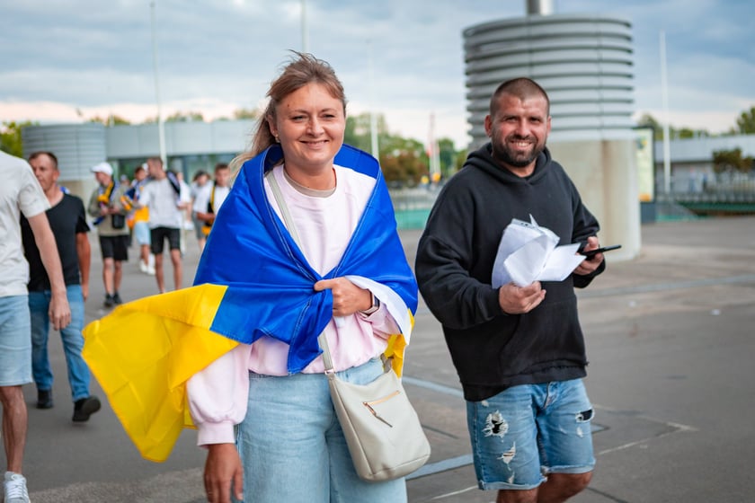 Kibice w drodze na mecz Ukrainy z Francją na Tarczyński Arenie, 5 września 2025