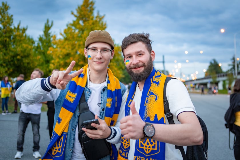 Kibice w drodze na mecz Ukrainy z Francją na Tarczyński Arenie, 5 września 2025