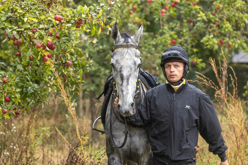 Paweł Pałczyński i Jadmir przygotowujący się do Crystal Cup