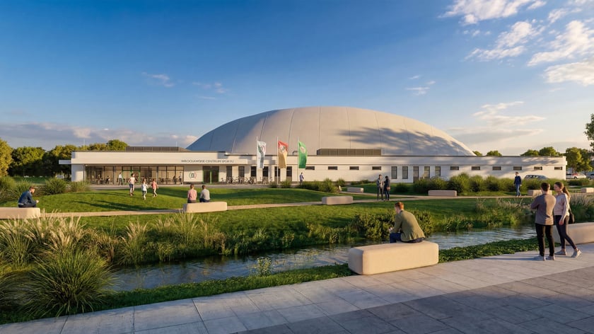 Wrocławskie Centrum Sportu na Nowych Żernikach (wizualizacja)
