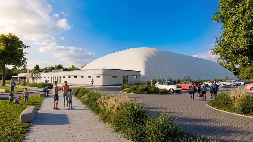 Wrocławskie Centrum Sportu na Nowych Żernikach (wizualizacja)