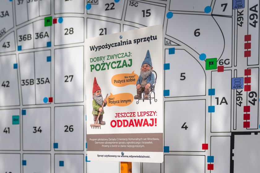 Pilotażowy projekt opiera się na wzajemnym zaufaniu oraz odpowiedzialności użytkowników. Osoba korzystająca z narzędzi, po zakończeniu prac, powinna je każdorazowo odłożyć w to samo miejsce.