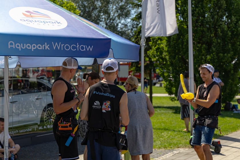 Aquapark Wrocław przy ul. Borowskiej, ewakuacja osób, 27 czerwca 2026 r.