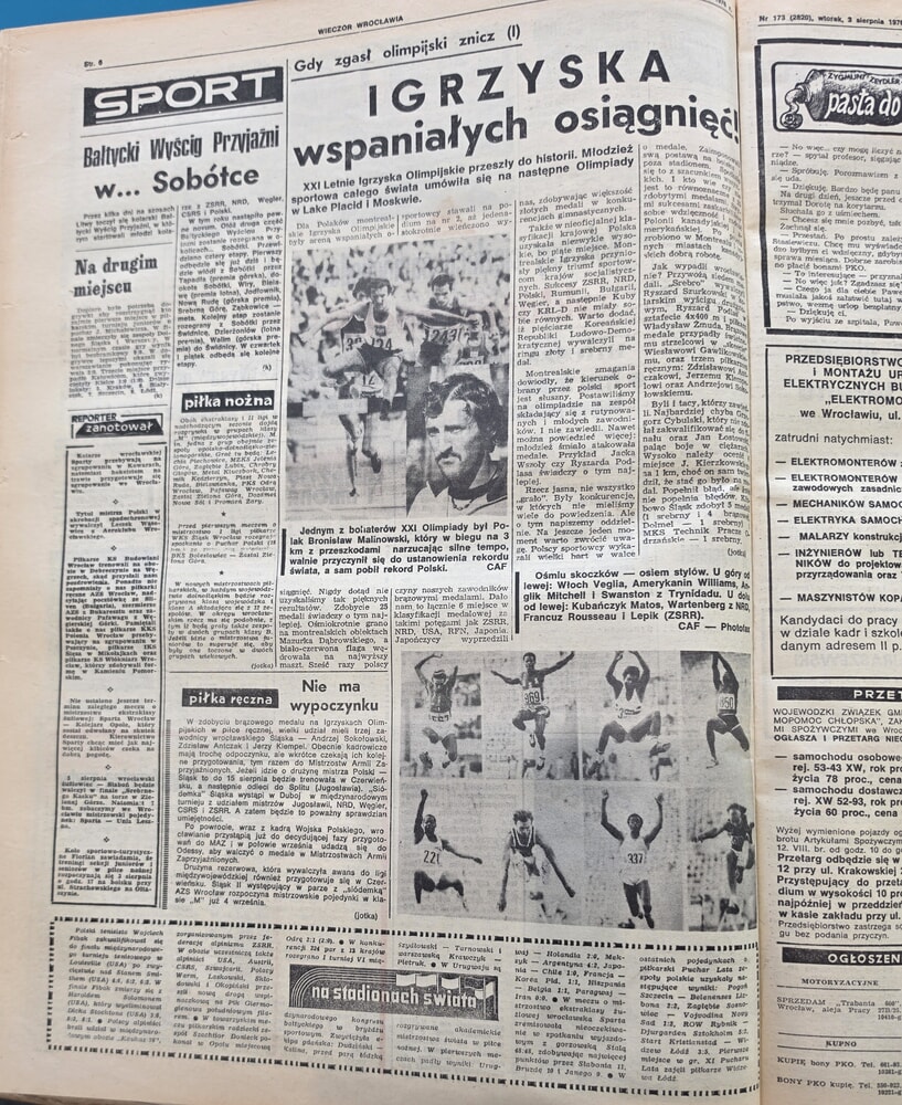 Wrocławska prasa z lat siedemdziesiątych XX wieku, Wiecz&oacute;r Wrocławia