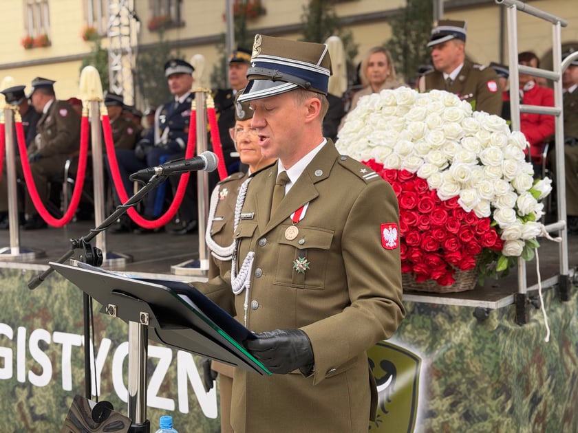 Uroczystości jubileuszowe 4. Regionalnej Bazy Logistycznej we Wrocławiu.