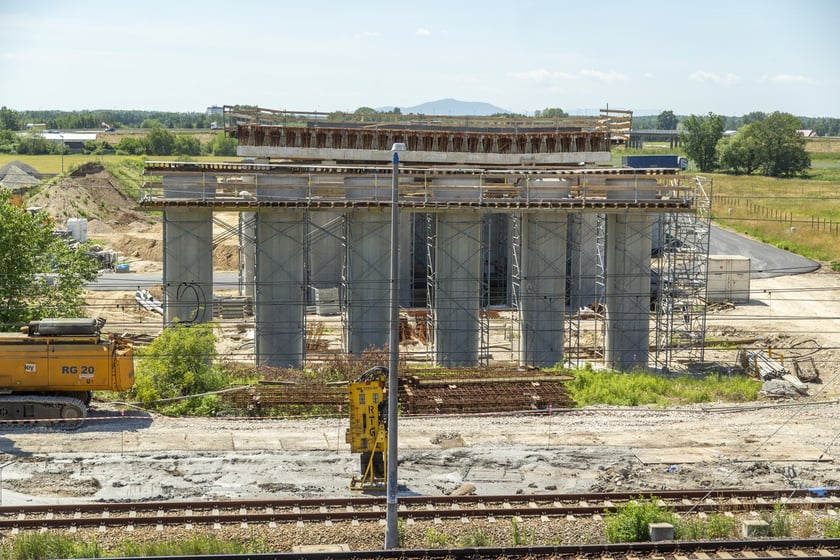 wiadukt kolejowy obwodnica Leśnicy