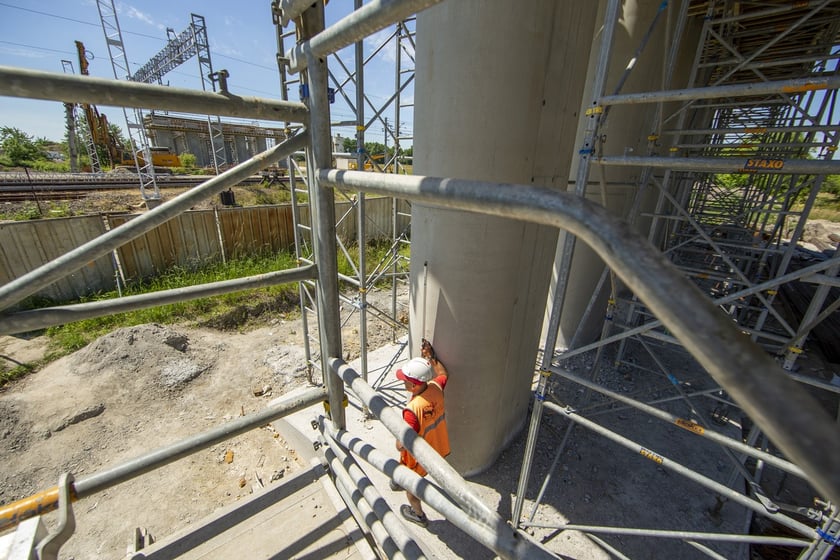 wiadukt kolejowy obwodnica Leśnicy