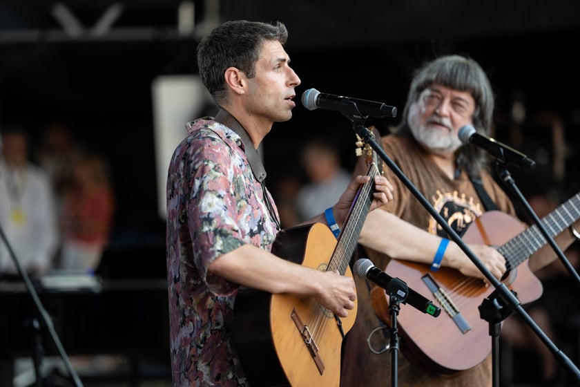 Koncert ?Hej szable w dłoń!? poświęcony Andrzejowi Waligórskiemu na Rynku we Wrocławiu, 26.06.2022 r.