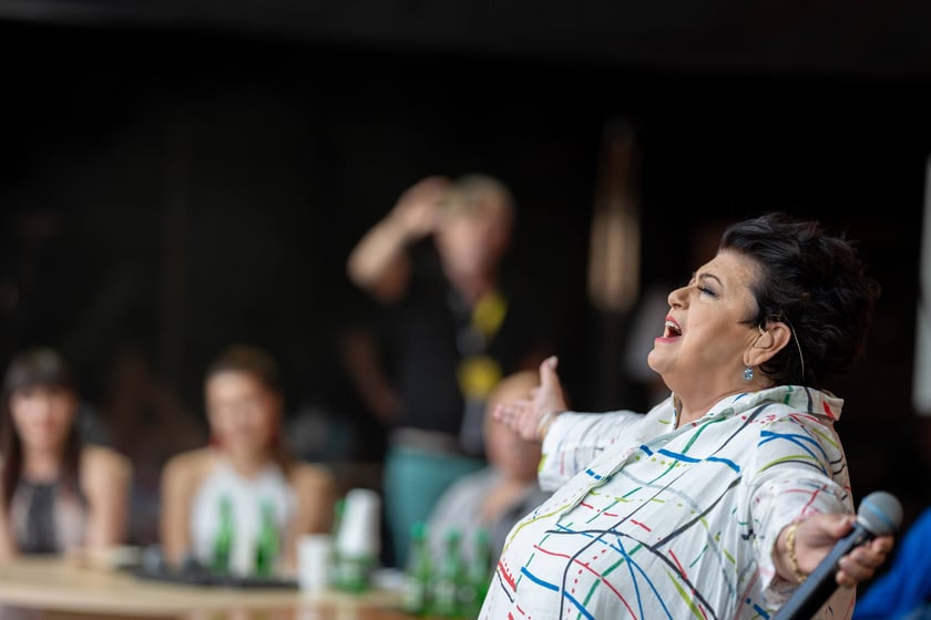 Koncert ?Hej szable w dłoń!? poświęcony Andrzejowi Waligórskiemu na Rynku we Wrocławiu, 26.06.2022 r.