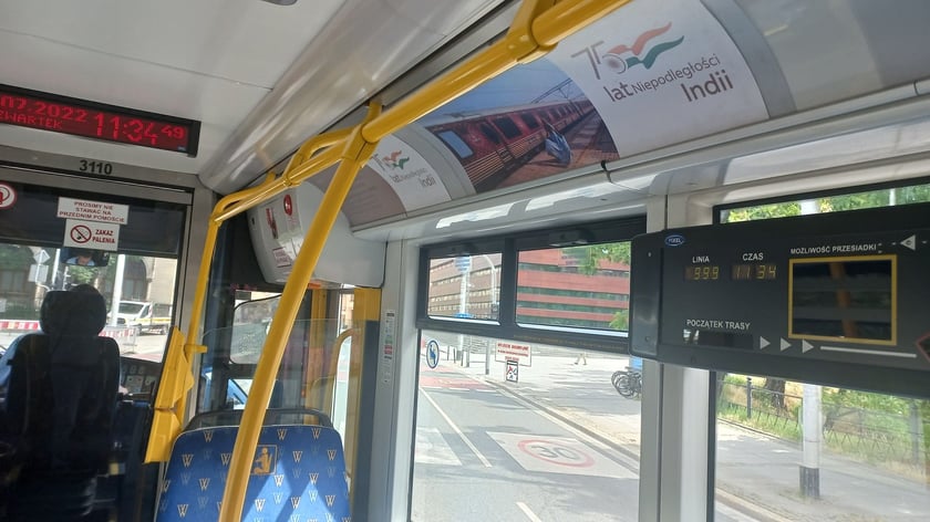 Hindusi dziękują za wrocławski tramwaj Dobrego Maharadży, 7.07.2022 r.