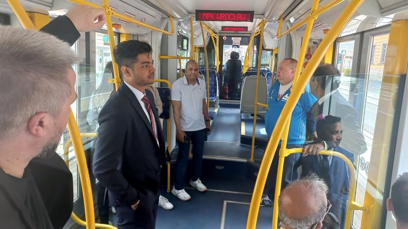 Hindusi dziękują za wrocławski tramwaj Dobrego Maharadży, 7.07.2022 r.