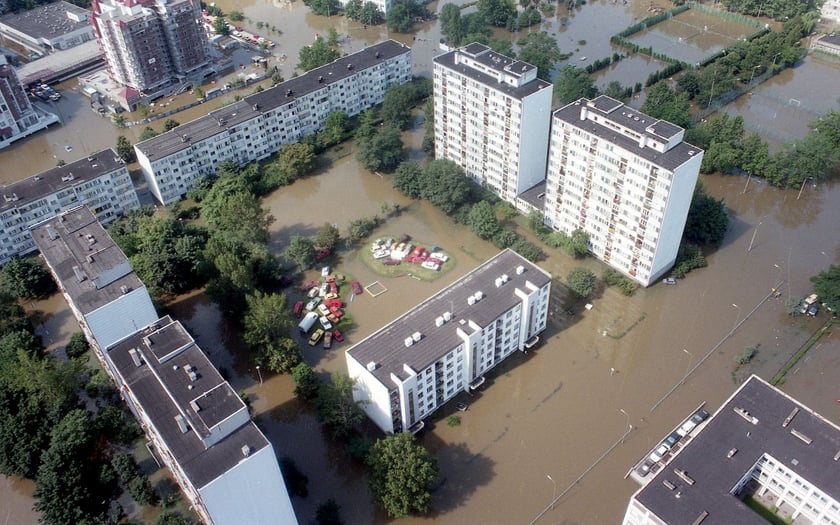 osiedle Szczepin, Wrocław, powódź 1997