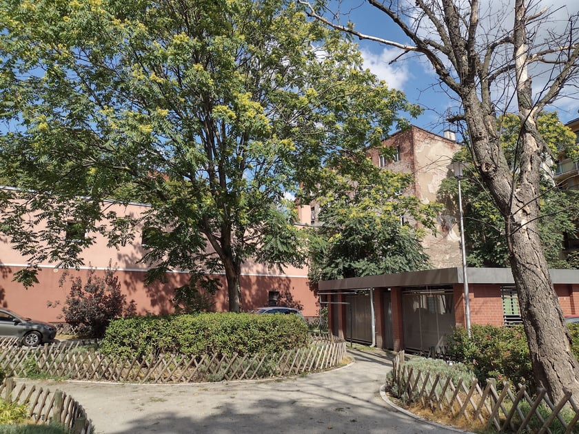 Podwórko na Nadodrzu, przy placu Świętego Macieja, po remoncie