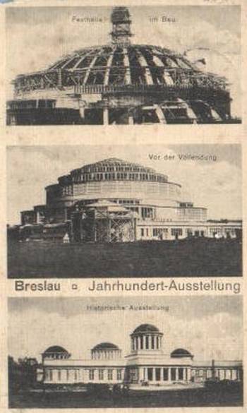 Hala Stulecia na archiwalnych zdjęciach: w czasie budowy i kilka miesięcy po jej oficjalnym otwarciu