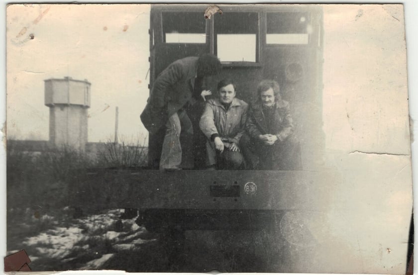 Wieża na terenach kolei ? tyły ul. Jesionowej ? ok. 1974