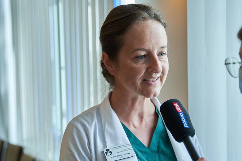 Konferencja z okazji pionierskiego zabiegu w USK we Wrocławiu