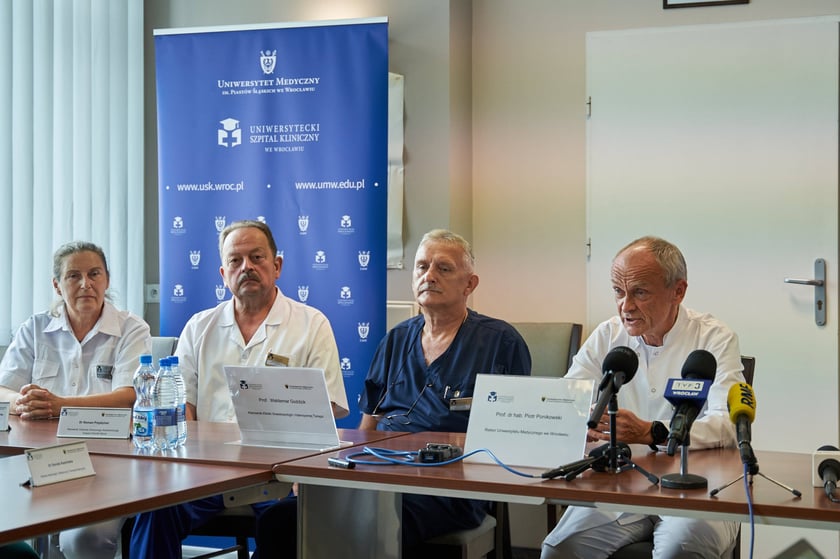 Konferencja z okazji pionierskiego zabiegu w USK we Wrocławiu
