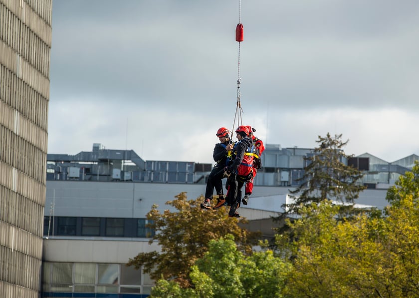 Ćwiczenia straży pożarnej we Wrocławiu ODRA 2022