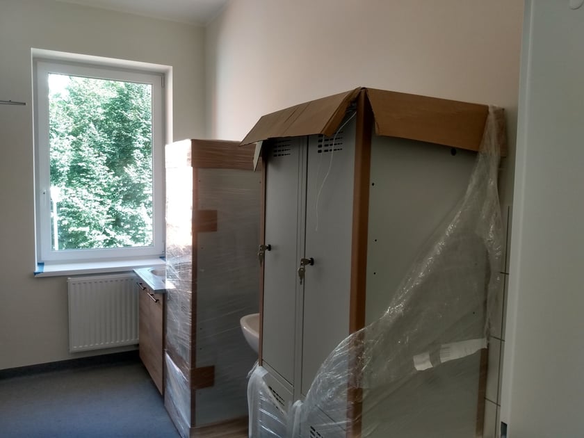 Remont jednego z budynków Neuromedu na Popowicach dobiega końca