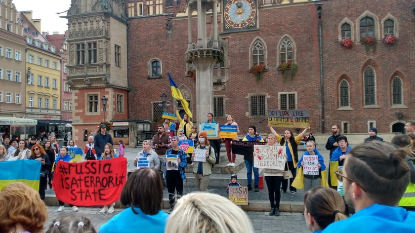 Uczestnicy manifestacji 10.10.2022 r.