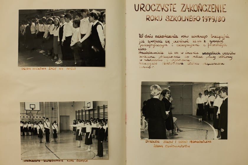 Archiwalne zdjęcia uczniów pochodzą z kronik SP nr 1 we Wrocławiu