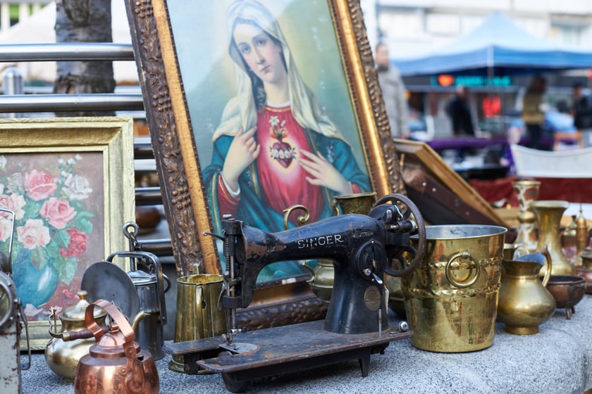 Na zdjęciu giełda staroci we Wrocławiu