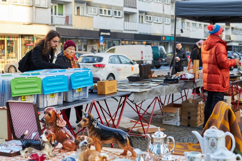 Na zdjęciu giełda staroci we Wrocławiu