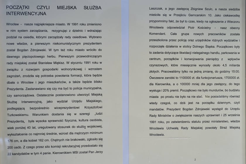 Na zdjęciach zbiory straży miejskiej