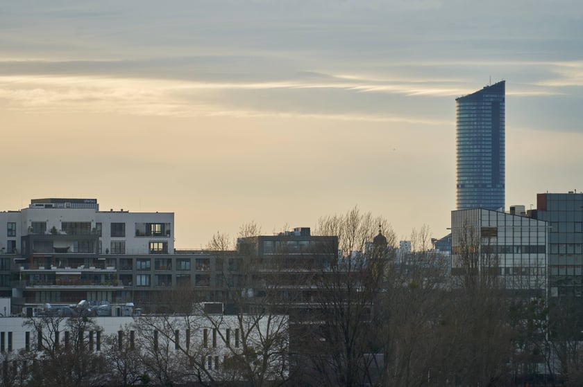 Widoki Wrocławia z kolei linowej Polinka