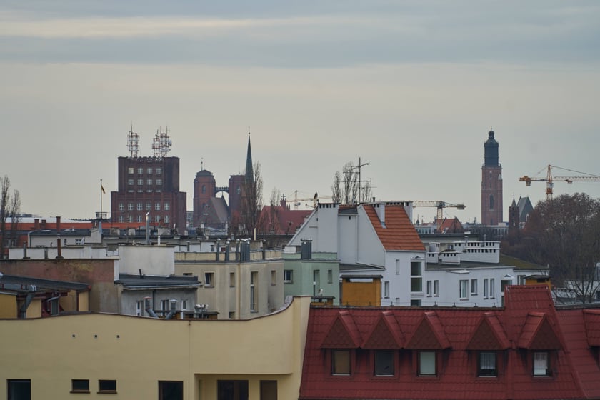 Widoki Wrocławia z kolei linowej Polinka