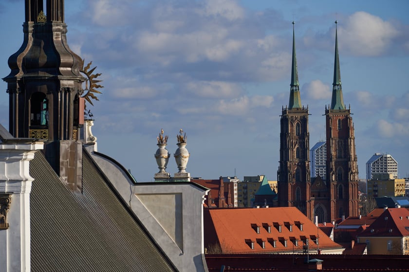 Widok na Wrocław z Wieży Matematycznej