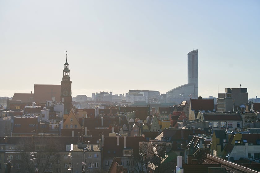 Widok na Wrocław z Wieży Matematycznej