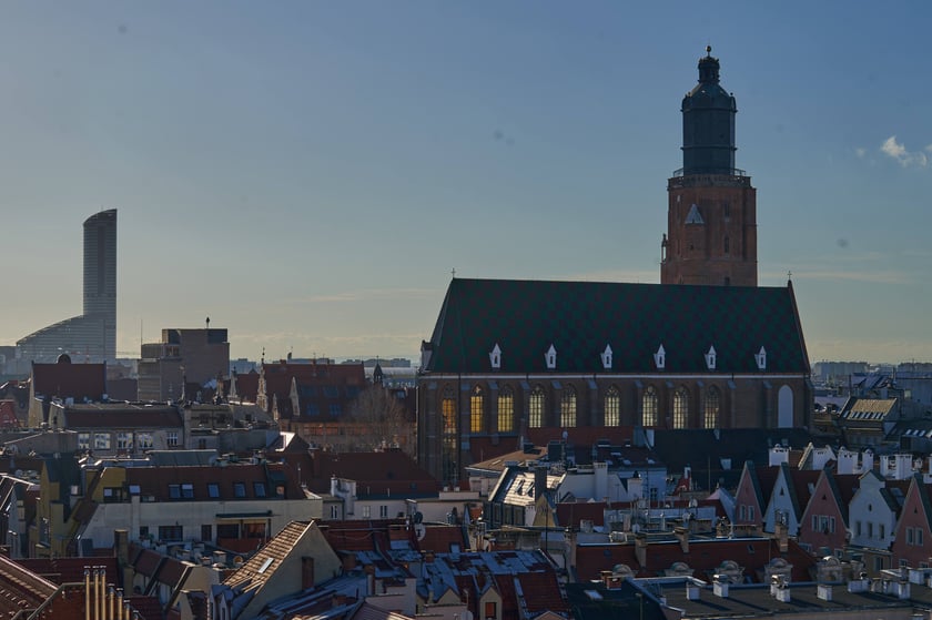 Widok na Wrocław z Wieży Matematycznej