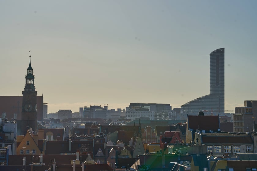 Widok na Wrocław z Wieży Matematycznej