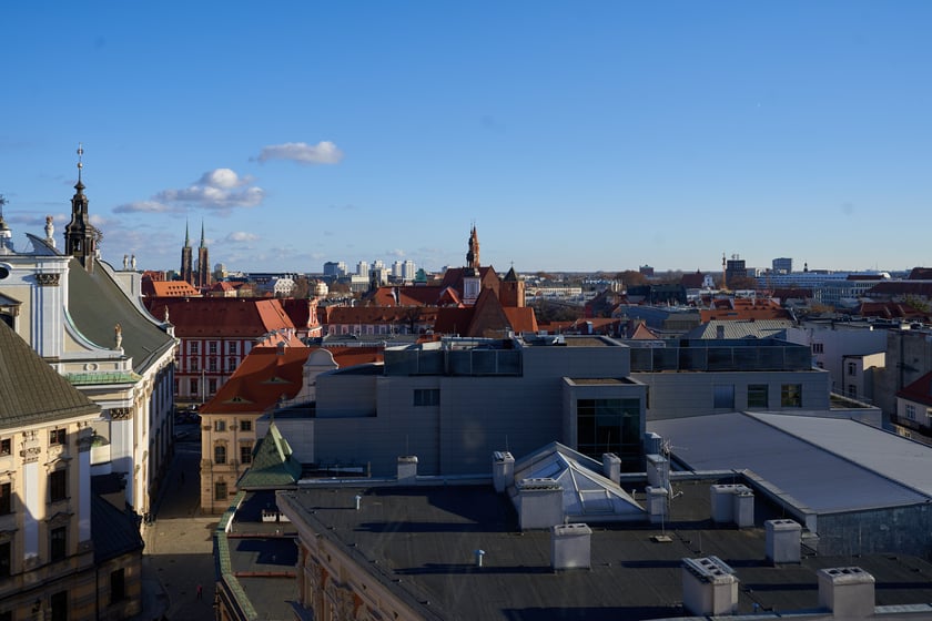 Widok na Wrocław z Wieży Matematycznej