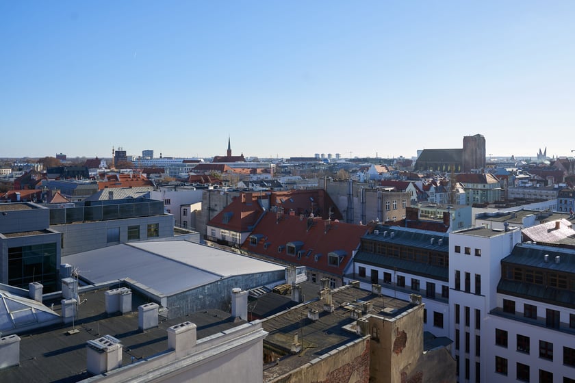 Widok na Wrocław z Wieży Matematycznej