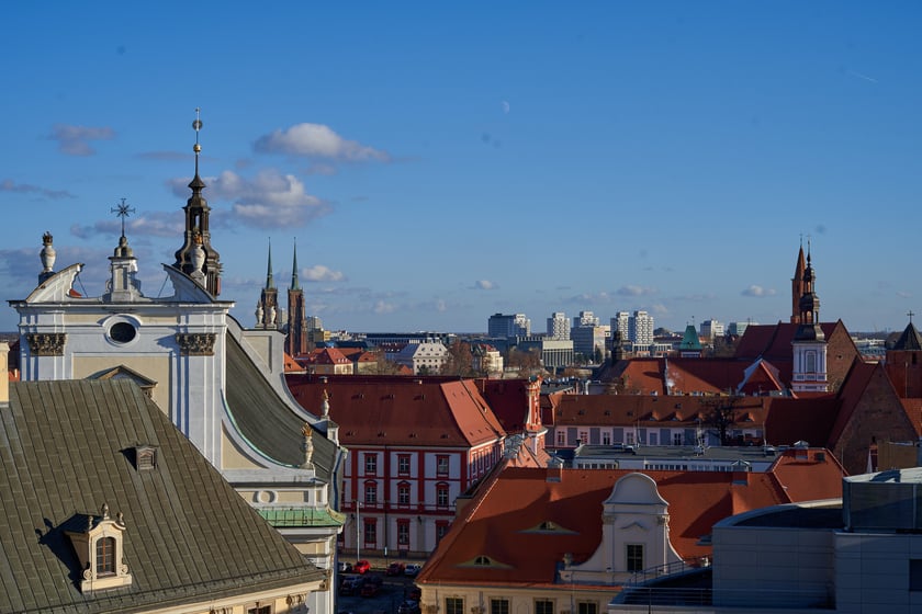 Widok na Wrocław z Wieży Matematycznej