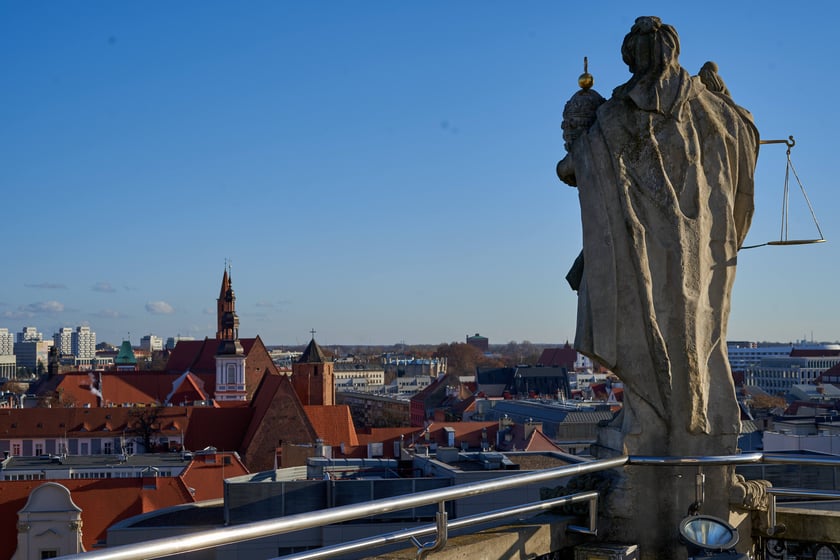 Widok na Wrocław z Wieży Matematycznej