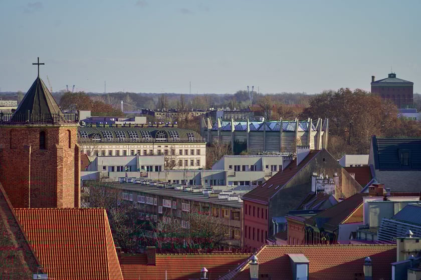 Widok na Wrocław z Wieży Matematycznej