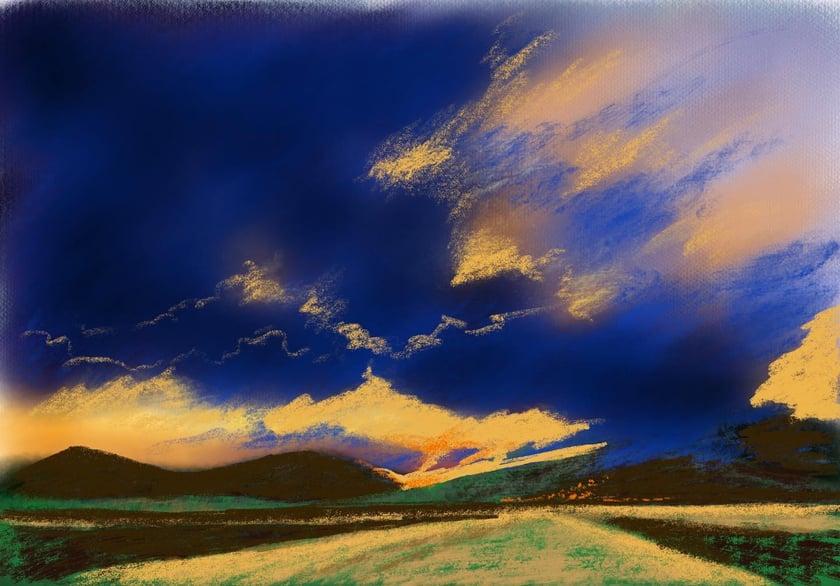 Na zdjęciu widać obrazy dr Anny Zmarzły